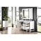 James Martin Vanities Addison 60in Single Vanity, Glossy White w/ 3 CM Ethereal Noctis Top E444-V60S-GW-3ENC - alternate 4